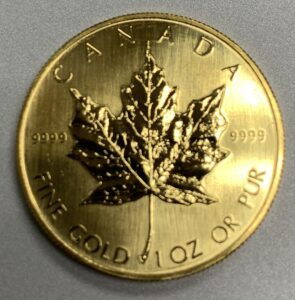 1 oz .9999 Gold Maple Leaf (Year Varies)