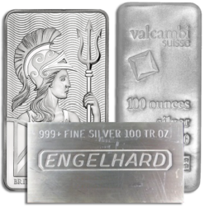 100 oz Silver Bar - (Varied Condition, Any Mint)