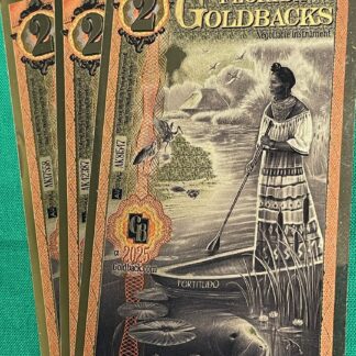 Florida 2 Goldback 1/500th Troy Ounce 24k Gold Currency 2025
